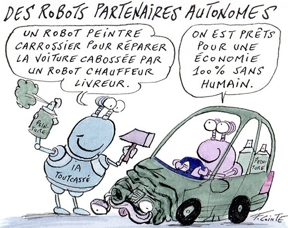 Dessin: IA physique : les robots deviennent de vrais « partenaires autonomes »